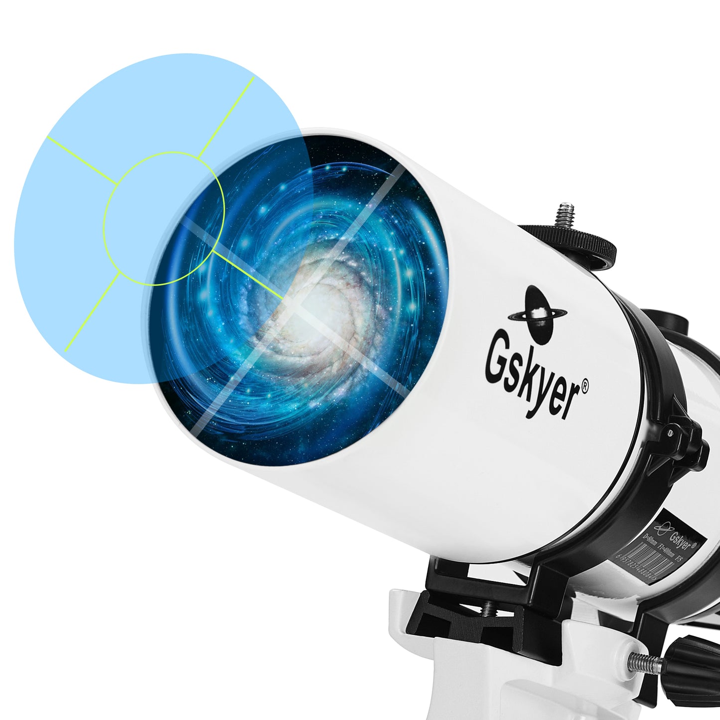 Gskyer Telescope 80mm Aperture 400mm AZ Mount Astronomical Refracting Telescope for Kids and Beginners — Portable Travel Telescope with Phone Adapter and Wireless Remote