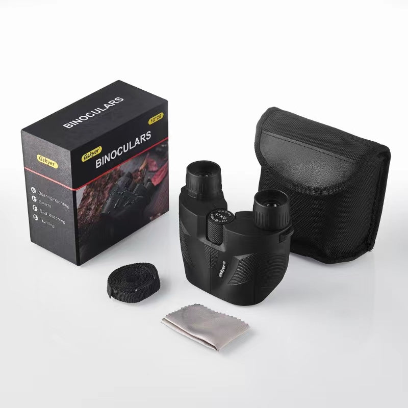 Gskyer Binoculars, 12x25 Adult and Children's Binoculars, Hunting Binoculars, Birdwatching Binoculars, Travel Binoculars, Concert Binoculars, Sports Binoculars, Stargazing and Planetary Binoculars