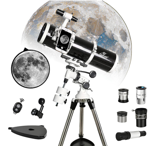 Gskyer Telescope 130mm Aperture EQ Mount Professional Reflector Telescope for Adults, Teens, and Astronomy Enthusiasts