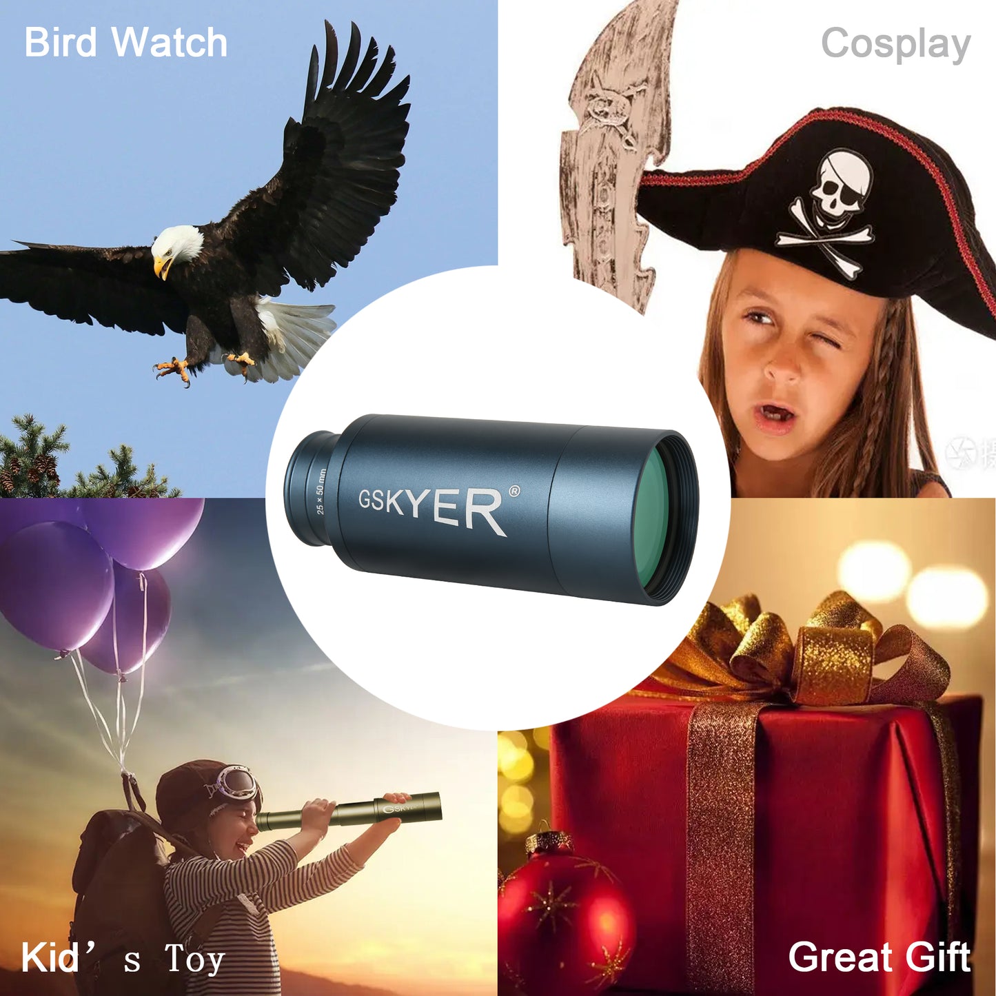 Gskyer 25x50mm Monocular Telescope