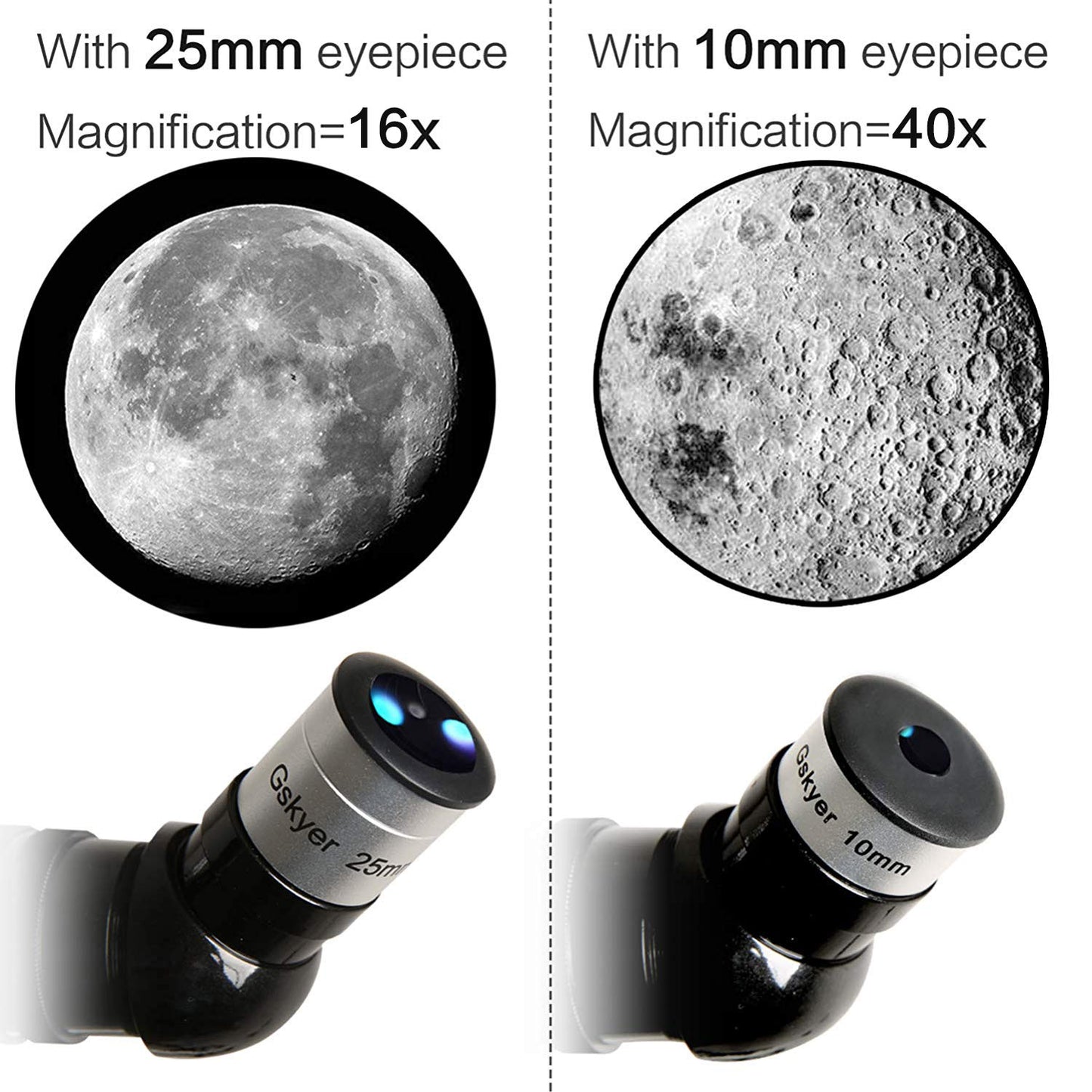 Gskyer Telescope 80mm Aperture 400mm AZ Mount Astronomical Refracting Telescope for Kids and Beginners — Portable Travel Telescope with Phone Adapter and Wireless Remote