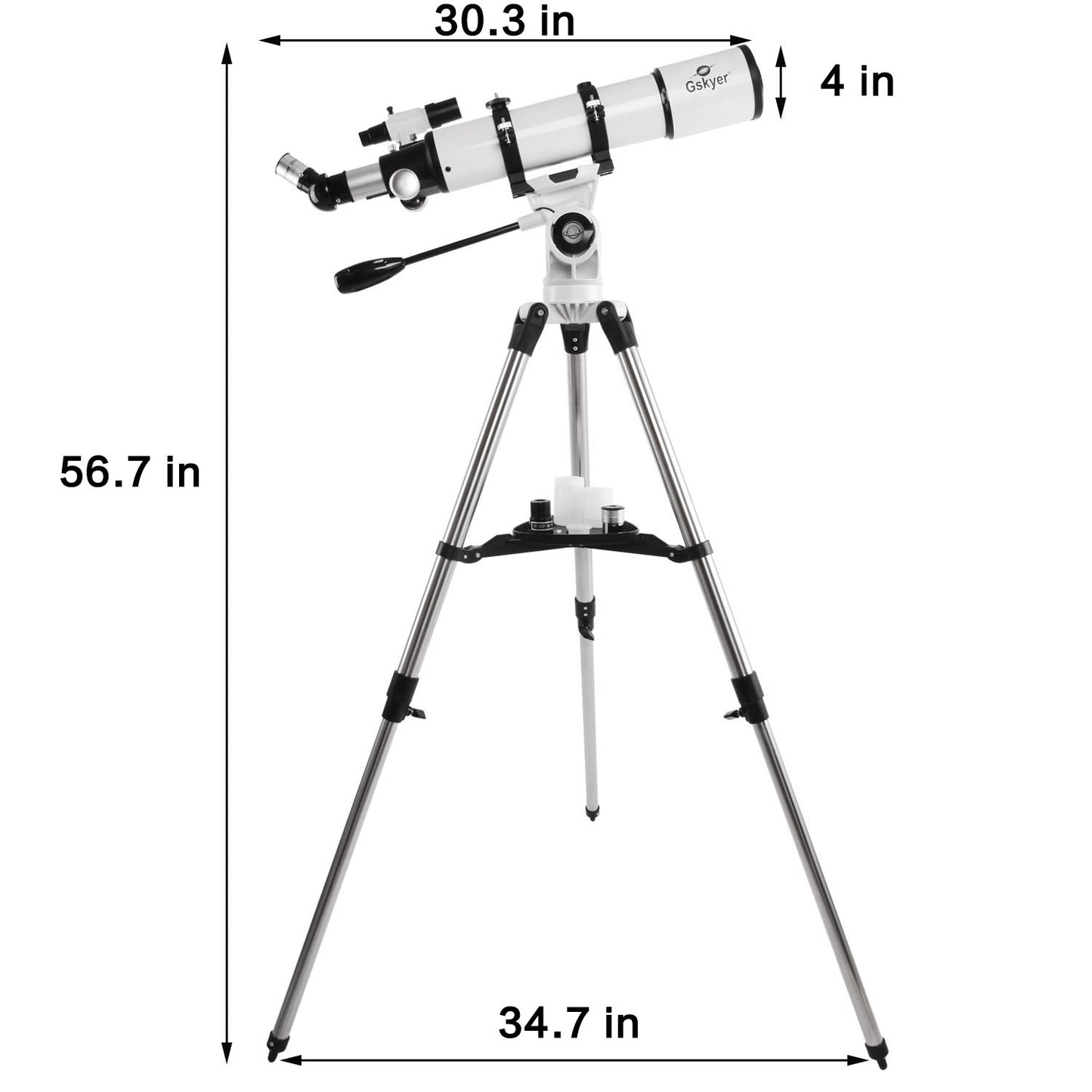 Gskyer Telescope 90mm Aperture 600mm AZ Mount Astronomical Refracting Telescope for Beginners and Adults — High-Power Telescope with Phone Adapter and Wireless Remote