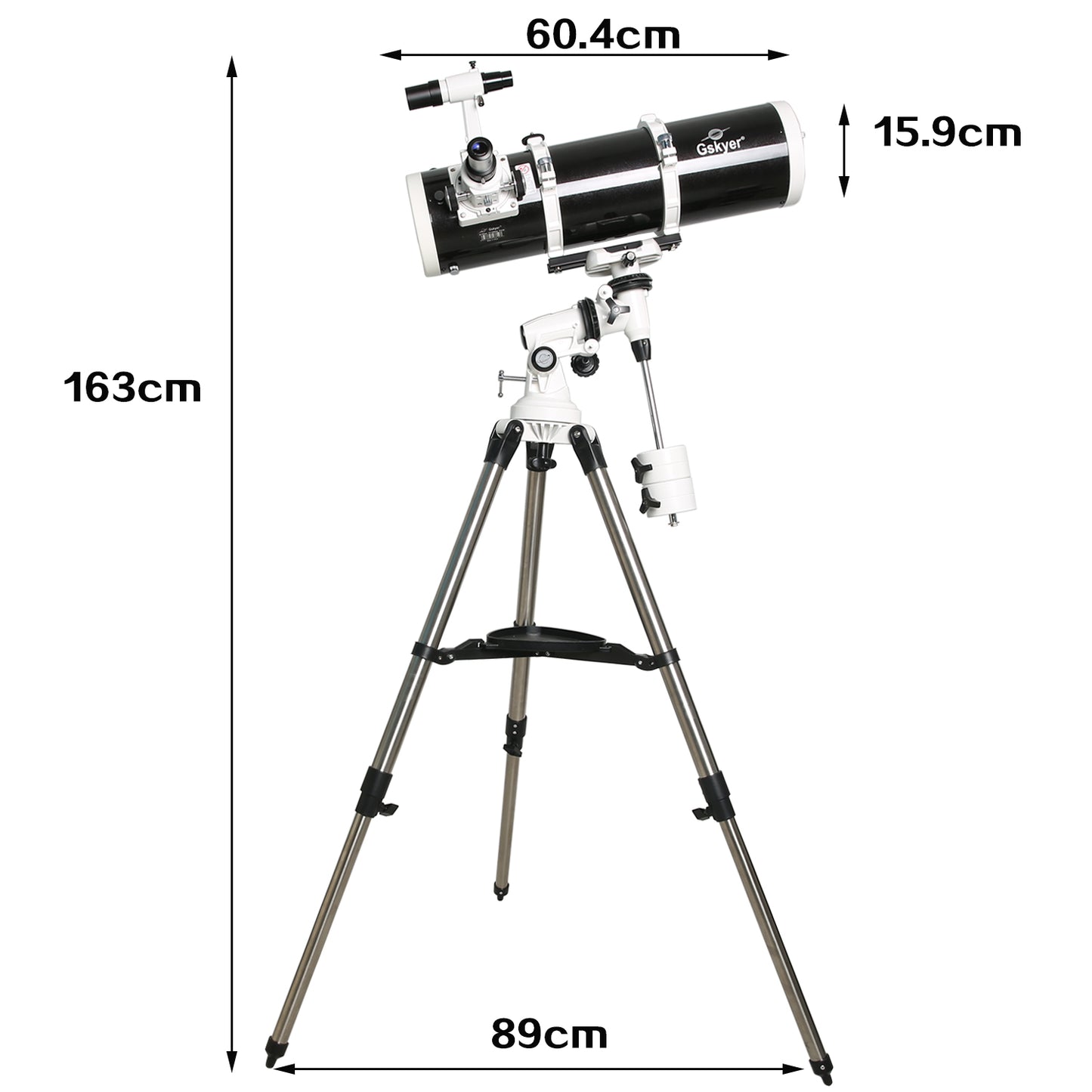 Gskyer Telescope 130mm Aperture EQ Mount Professional Reflector Telescope for Adults, Teens, and Astronomy Enthusiasts