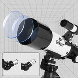 Gskyer Telescope, 70mm Aperture 400mm AZ Mount Astronomical Refracting Telescope for Kids Beginners - Travel Telescope with Carry Bag, Phone Adapter and Wireless Remote