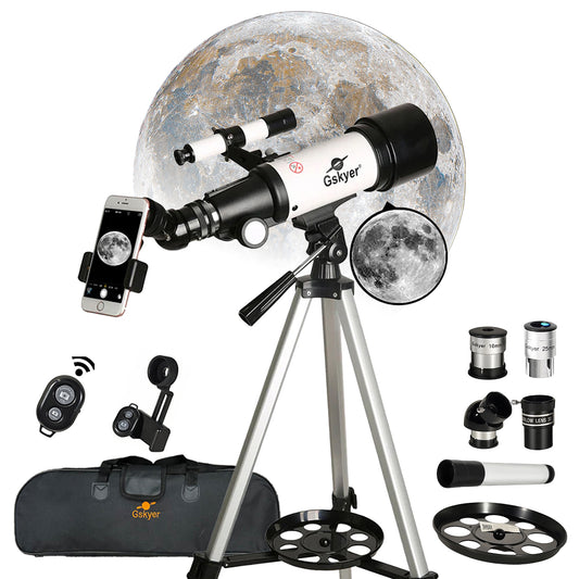 Gskyer 70mm Aperture 400mm AZ Mount Astronomical Refracting Telescope