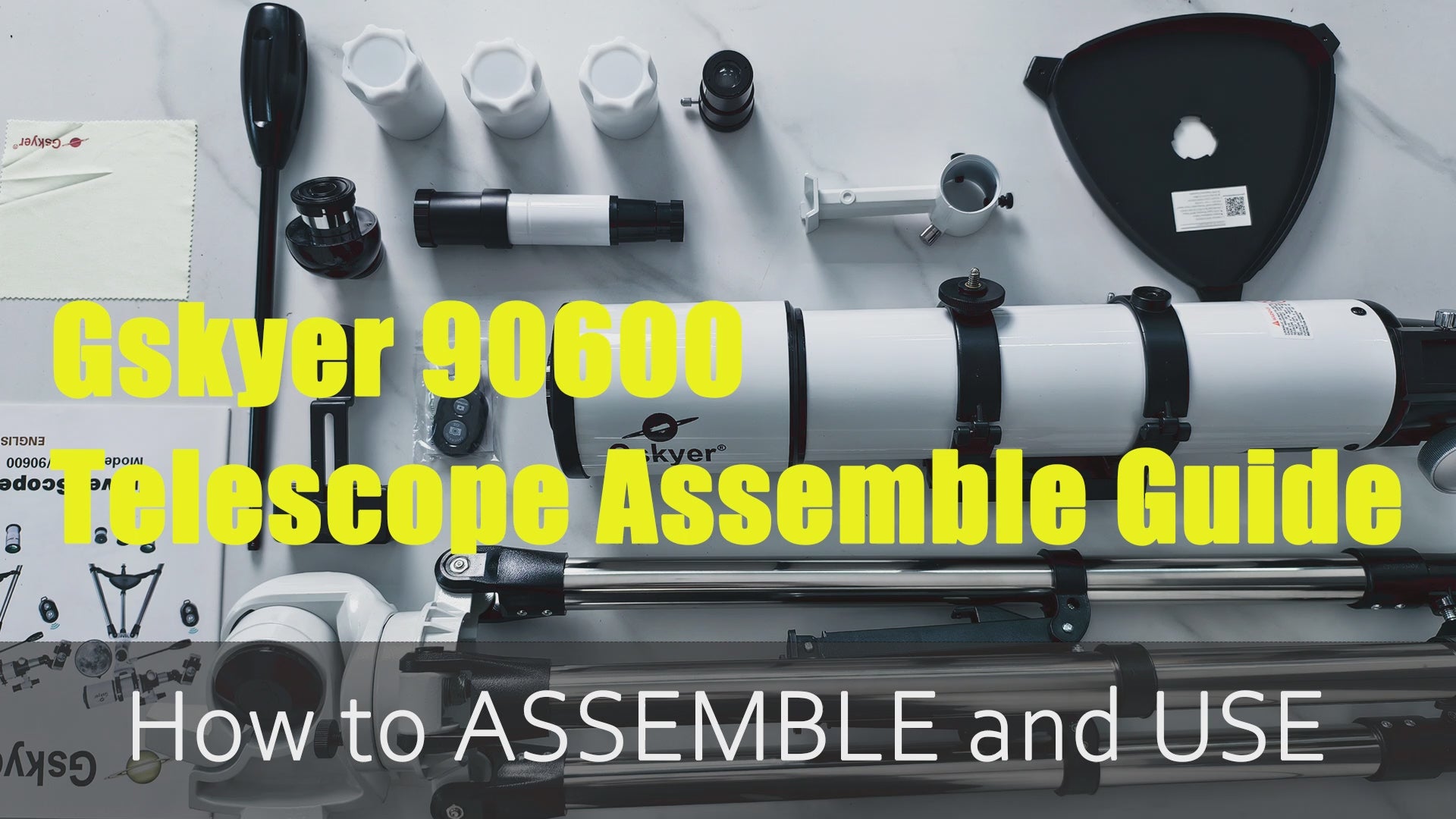 Gskyer 90mm/600mm High-Power Scope | See the Moon & Planets