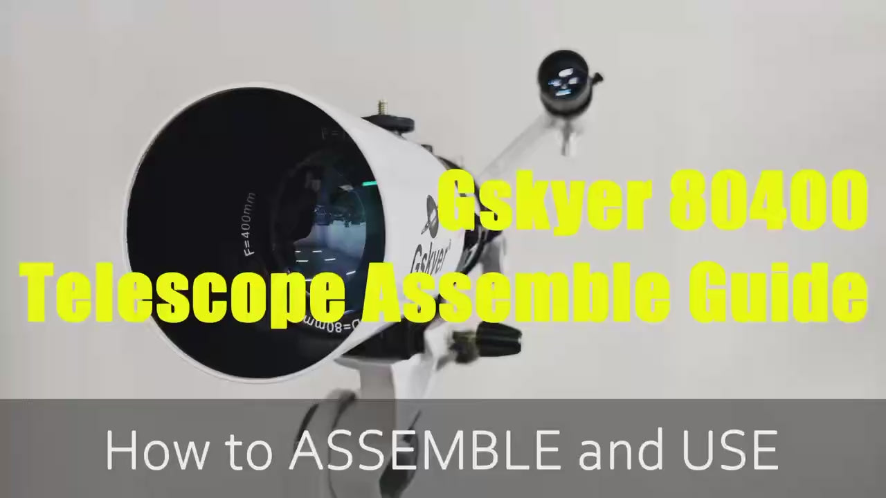 Gskyer 80mm/400mm Adult Telescope | Easy 5-Min Setup | Perfect for